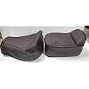 Pure Biking Classic Seat Cover Red linng with Button Compatible with RE Classic 350/500cc (2012 to 2020)