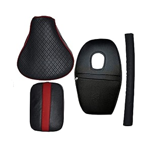 pure biking seat cover with tank cover  back rest foam combo set of 4 compatible with re classic 350500cc 2012 to 2020 redampblack