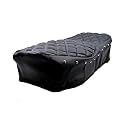 Pure Biking Seat Cover Black Diamond Stitched with Button Compatile with RE Electra Standard 350/500CC(2012-2024 Models)