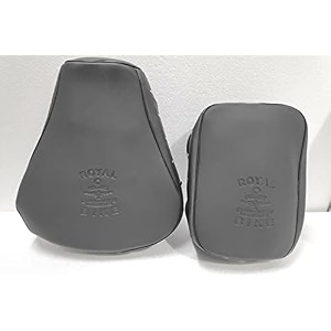 pure biking fancy black button seat cover compatible with re classic 350500 cc 2012 to 2020 models