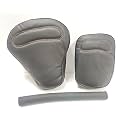Pure Biking AHL MOTORS Fancy Seat Cover Black + Backrest Foam Combo for RE Classic Desert Storm