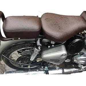 pure biking front rear split seat cover brown compatible with re classic 350500 cc 2012 to 2020 models