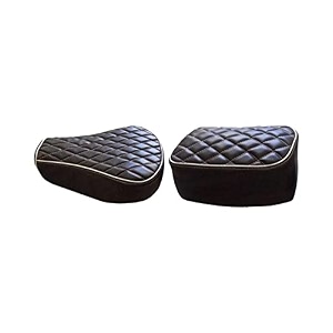 pure biking seat cover diamond style compatible with re classic 350500cc 2012 to 2020