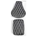 Pure Biking Seat Cover Black Split Diamond Stitch Compatible with RE Classic 350/500cc (2012 to 2020)