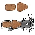 Pure Biking Seat Cover Fancy Tan with Back Rest Foam Tan Combo Set of 3 Compatible with RE Classic 350/500cc (2012 to 2020)