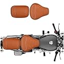 Pure Biking Front &amp; Reat Split Seat Cover Tan Compatible with RE Classic 350/500 CC (2012 to 2020 Models)