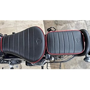 pure biking split black seat cover front amp rear compatible with re classic 350500 cc 2012 to 2020 model