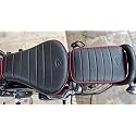 Pure Biking Split Black Seat Cover Front &amp; Rear Compatible with RE Classic 350.500 cc 2012 to 2020 Model