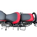 Pure Biking Split Seat Cover Front &amp; Rear RED/Black Compatible with Classic 350/500 CC (2012 to 2020 Models)