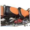 Pure Biking AHL Split Seat Cover Compatible with RE Classic 350/500 CC (2012 to 2020 Models) Black &amp; Tan