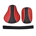 Pure Biking Stylish Design Seat Cover with Back Rest Foam Combo Set Compatible with Classic 350cc (2012-2020) Red&amp; Black