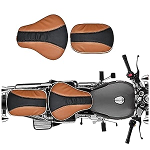 pure biking stylish seat cover compatible with re classic 350500cc tan with black 2012 to 2020