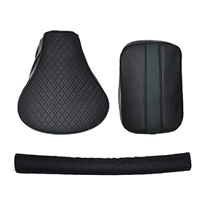 pure biking diamond cut design seat cover with back rest foam combo set of 3 compatible with re classic 350500cc 2012 to 2020