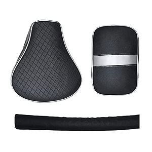 pure biking stylish diamond stitched seat cover with rear seat handle foam combo set of compatible with re classic 350500cc 2012 to 2020