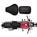 Pure Biking Stylish Seat Cover Red Strip Compatible with RE Classic 350/500cc (2012 to 2020)