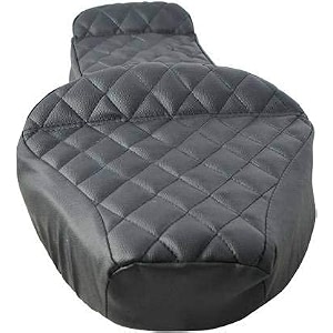 pure biking stylish seat cover black with extra foaming front amp rear compatible with classic 350cc 500cc 2012-2020 models