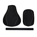 Pure Biking Split Seat Cover Black + Rear Seat Handle Foam Combo Compatible with RE Classic 350/500 CC (2012 to 2020 Models)