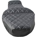 Pure Biking Stylish Seat Cover Black with Extra Foaming Front &amp; Rear Compatible with Classic 350cc 500cc (2012-2020 Models)