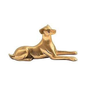 Pure Brass Dog Idol Vastu Remedy for