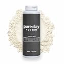 Pure Clay Talc Free Body Powder for Men, Calcium Bentonite, 8 oz
