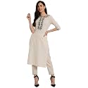 Pure Cotton Embroidered Women Kurta and Pant