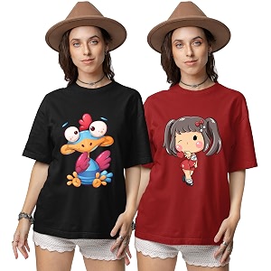 Reifica Pure Cotton Half Sleeve Loose Fit