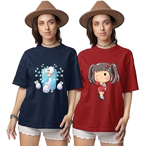 Reifica Pure Cotton Half Sleeve Loose Fit