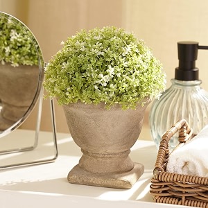 pure home  living  artificial planter  plastic  green  75 x 75 x 22 cm  faux plant in plastic pot  home dcor decorative living room gift  single