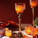 Pure Home Orange Swirl Textured Hurricane -