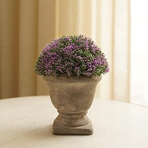 pure home and living purple faux plant with pot
