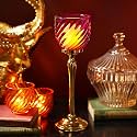 Pure Home Red Swirl Textured Hurricane -