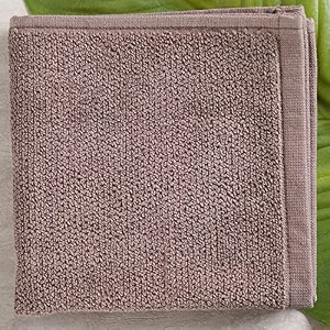 pure home  living set of 8 cotton face towel light brown
