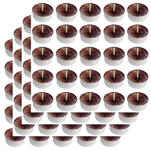 pure indian candle handmade chocolate fragrance brown mottled tea light candle pack of 100 pictl202225