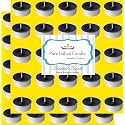 Pure Indian Candle Handmade Cinnamon Fragrance Black Solid Tea Light Candle (Pack of 50) PICTL202218
