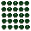 Pure Indian Candle Handmade Citronella and Camphor Fragrance Green Solid Tea Light Candle (Pack of 25) PICTL202242