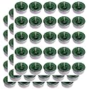 Pure Indian Candle Handmade Citronella and Camphor Fragrance Green Mottled Tea Light Candle (Pack of 75) PICTL202239