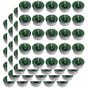 Pure Indian Candle Handmade Citronella and Camphor Fragrance Green Mottled Tea Light Candle (Pack of 100) PICTL202240