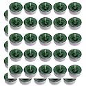 Pure Indian Candle Handmade Citronella and Camphor Fragrance Green Mottled Tea Light Candle (Pack of 50) PICTL202238