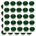 Pure Indian Candle Handmade Citronella and Camphor Fragrance Green Solid Tea Light Candle (Pack of 50) PICTL202243