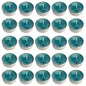 Pure Indian Candle Handmade Evergreen Forest Fragrance Aqua Mottled Tea Light Candle (Pack of 25) PICTL202207