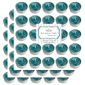 Pure Indian Candle Handmade Evergreen Forest Fragrance Aqua Mottled Tea Light Candle (Pack of 75) PICTL202209