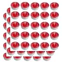 Pure Indian Candle Handmade Fresh Cut Roses Fragrance Red Mottle Tea Light Candle (Pack of 75) PICTL202279