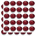 Pure Indian Candle Handmade Fresh Cut Roses Fragrance Red Glitter Tea Light Candle (Pack of 50) PICTL202273