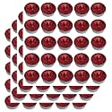 Pure Indian Candle Handmade Fresh Cut Roses Fragrance Red Glitter Tea Light Candle (Pack of 100) PICTL202275