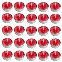 Pure Indian Candle Handmade Fresh Cut Roses Fragrance Red Mottle Tea Light Candle (Pack of 25) PICTL202277