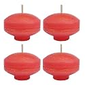 Floating Candles for Decoration, Rose Scented Nugget Candles for Home Decor, Water Bowl, Wedding, Spa, Gifting &amp; Romantic Setup | Long Burning 8–10 Hrs | Pack of 4