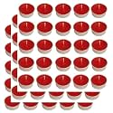 Pure Indian Candle Handmade Fresh Cut Roses Fragrance Red Solid Tea Light Candle (Pack of 75) PICTL202269