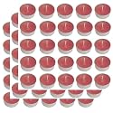 Pure Indian Candle Handmade Fresh Cut Roses Fragrance Pink (Coral) Tea Light Candle (Pack of 75) PICTL202229