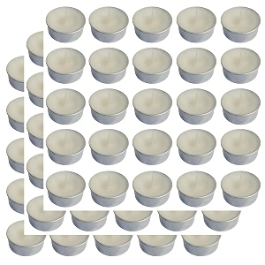 pure indian candle handmade jaismin fragrance white mottled tea light candle pack of 75 pictl202284