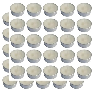 pure indian candle handmade jaismin fragrance white mottled tea light candle pack of 50 pictl202283